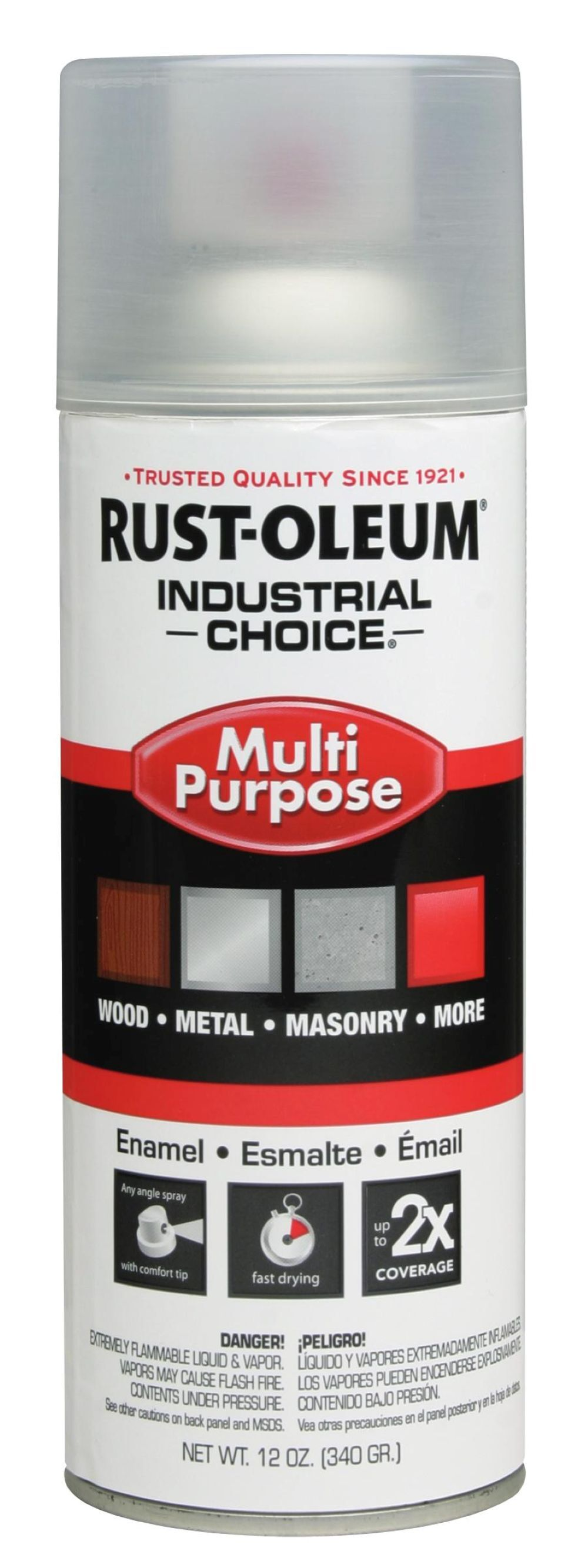 Rust-Oleum&reg; Industrial Choice Enamel Aerosol - Crystal Clear - Q6